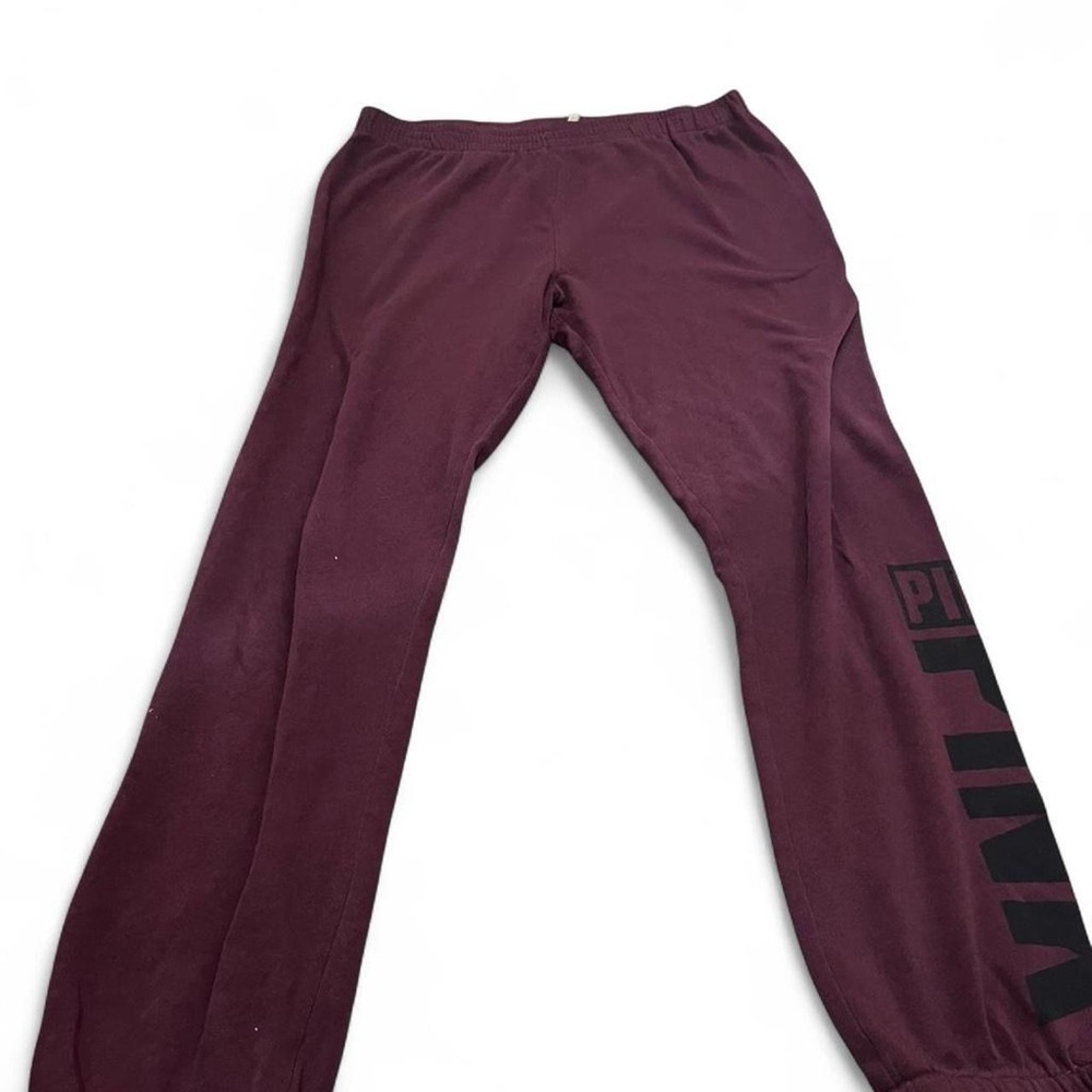 Victoria's Secret PINK vintage y2k low-rise Burgundy Joggers